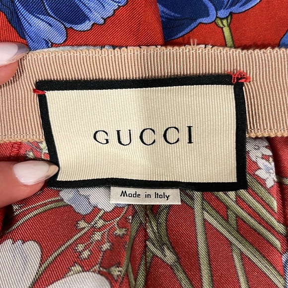 Gucci Silk Floral Print Skirt - Picture 3 of 4